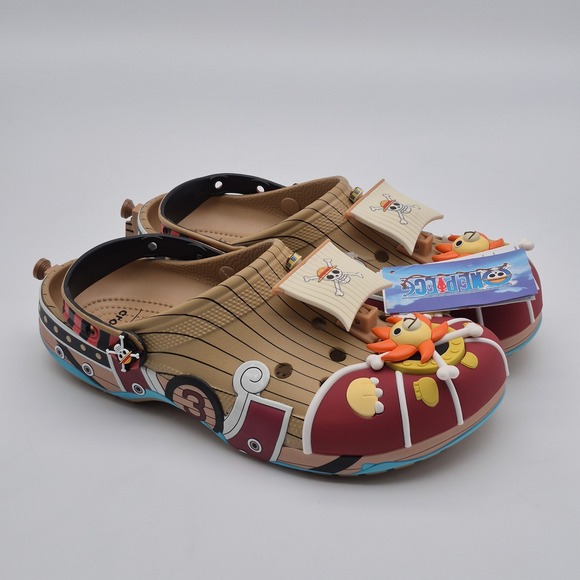 Crocs Classic Clogs One Piece The Thousand Sunny Men's Size 12 Shoes Causal - Picture 7 of 14